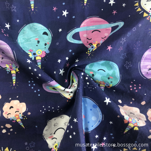 Digital Printing Cotton Poplin Fabric Sold by Roll